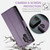 Samsung Galaxy A32 5G / M32 5G CaseMe 023 Butterfly Buckle Litchi Texture RFID Anti-theft Leather Phone Case - Pearly Purple