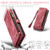 Samsung Galaxy A32 5G CaseMe Detachable Multifunctional Horizontal Flip Leather Phone Case - Red