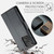 Samsung Galaxy A33 5G CaseMe 023 Butterfly Buckle Litchi Texture RFID Anti-theft Leather Phone Case - Black