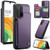 Samsung Galaxy A33 5G CaseMe C22 Card Slots Holder RFID Anti-theft Phone Case - Purple