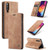 CaseMe-013 Multifunctional Retro Frosted Horizontal Flip Leather Case Galaxy A30S / A50S / A50, with Card Slot & Holder & Zipper Wallet & Photo Frame - Brown