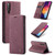 CaseMe-013 Multifunctional Retro Frosted Horizontal Flip Leather Case Galaxy A30S / A50S / A50, with Card Slot & Holder & Zipper Wallet & Photo Frame - Wine Red