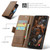 Samsung Galaxy A30s / A50s / A50 CaseMe 023 Butterfly Buckle Litchi Texture RFID Anti-theft Leather Phone Case - Brown