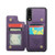 Samsung Galaxy A30s/A50s/A50 CaseMe C22 Card Slots Holder RFID Anti-theft Phone Case - Purple