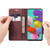 Galaxy A51 CaseMe Multifunctional Horizontal Flip Leather Case, with Card Slot & Holder & Wallet - Wine Red