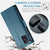 Samsung Galaxy A51 4G/M40s CaseMe 023 Butterfly Buckle Litchi Texture RFID Anti-theft Leather Phone Case - Blue