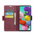Samsung Galaxy A51 4G/M40s CaseMe 023 Butterfly Buckle Litchi Texture RFID Anti-theft Leather Phone Case - Wine Red