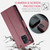 Samsung Galaxy A51 4G/M40s CaseMe 023 Butterfly Buckle Litchi Texture RFID Anti-theft Leather Phone Case - Wine Red