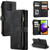 Samsung Galaxy A52 5G / 4G CaseMe-C30 PU + TPU Multifunctional Horizontal Flip Leather Case with Holder & Card Slot & Wallet & Zipper Pocket - Black