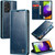 Samsung Galaxy A52 CaseMe 003 Crazy Horse Texture Leather Phone Case - Blue