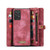 Samsung Galaxy A53 5G CaseMe-008 Detachable Multifunctional Horizontal Flip Leather Case - Red