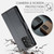 Samsung Galaxy A72 CaseMe 023 Butterfly Buckle Litchi Texture RFID Anti-theft Leather Phone Case - Black Samsung Galaxy A72 CaseMe 023 Butterfly Buckle Litchi Texture RFID Anti-theft Leather Phone Case - Black
