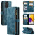 Samsung Galaxy A72 CaseMe-C30 Multifunctional Horizontal Flip PU + TPU Phone Case - Blue