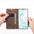 CaseMe-013 Multifunctional Horizontal Flip Leather Case with Card Slot & Holder Galaxy Note 10 - Coffee