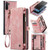 Samsung Galaxy Note10 CaseMe-008 Detachable Multifunctional Flip Leather Phone Case - Pink