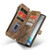 Samsung Galaxy Note10 CaseMe-C30 Multifunctional Horizontal Flip PU + TPU Phone Case - Brown