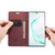 CaseMe-013 Multifunctional Horizontal Flip Leather Case with Card Slot & Holder & Wallet Galaxy Note 10+ - Wine