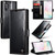 Samsung Galaxy Note10+ CaseMe 003 Crazy Horse Texture Leather Phone Case - Black