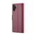 Samsung Galaxy Note10+ CaseMe 023 Butterfly Buckle Litchi Texture RFID Anti-theft Leather Phone Case - Wine Red