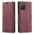 Samsung Galaxy Note20 CaseMe Multifunctional Horizontal Flip Leather Case, with Card Slot & Holder & Wallet - Wine Red