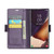 Samsung Galaxy Note20 Ultra CaseMe 023 Butterfly Buckle Litchi Texture RFID Anti-theft Leather Phone Case - Pearly Purple