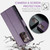 Samsung Galaxy Note20 Ultra CaseMe 023 Butterfly Buckle Litchi Texture RFID Anti-theft Leather Phone Case - Pearly Purple