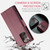 Samsung Galaxy Note20 Ultra CaseMe 023 Butterfly Buckle Litchi Texture RFID Anti-theft Leather Phone Case - Wine Red