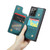 Samsung Galaxy Note20 Ultra CaseMe C22 Card Slots Holder RFID Anti-theft Phone Case - Blue Green