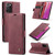 Samsung Galaxy Note20 Ultra CaseMe Multifunctional Horizontal Flip Leather Case, with Card Slot & Holder & Wallet - Wine Red