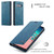 CaseMe-013 Multifunctional Retro Frosted Horizontal Flip Leather Case Galaxy S10, with Card Slot & Holder & Wallet  - Blue