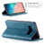 CaseMe-013 Multifunctional Retro Frosted Horizontal Flip Leather Case Galaxy S10, with Card Slot & Holder & Wallet  - Blue