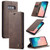 CaseMe-013 Multifunctional Retro Frosted Horizontal Flip Leather Case Galaxy S10 E, with Card Slot & Holder & Wallet  - Coffee