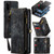 Galaxy S20 CaseMe Detachable Multifunctional Horizontal Flip Leather Case, with Card Slot & Holder & Zipper Wallet & Photo Frame - Black