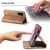 Galaxy S20 CaseMe Multifunctional Horizontal Flip Leather Case, with Card Slot & Holder & Wallet - Brown
