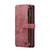 Samsung Galaxy S20 5G CaseMe-C30 PU + TPU Multifunctional Horizontal Flip Leather Case with Holder & Card Slot & Wallet & Zipper Pocket - Red