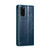 Samsung Galaxy S20 CaseMe 003 Crazy Horse Texture Leather Phone Case - Blue