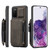 Samsung Galaxy S20 CaseMe C20 Multifunctional PC + TPU Protective Case with Holder & Card Slot & Wallet - Dark Coffee