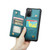 Samsung Galaxy S20 CaseMe C22 Card Slots Holder RFID Anti-theft Phone Case - Blue Green