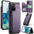 Samsung Galaxy S20 CaseMe C22 Card Slots Holder RFID Anti-theft Phone Case - Purple