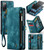 Samsung Galaxy S20 FE CaseMe 008 Detachable Multifunctional Horizontal Flip Leather Case with Holder & Card Slot & Zipper Wallet & Photo Frame - Blue