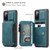 Samsung Galaxy S20 FE CaseMe C20 Multifunctional PC + TPU Protective Case with Holder & Card Slot & Wallet - Blue