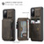 Samsung Galaxy S20 FE CaseMe C20 Multifunctional PC + TPU Protective Case with Holder & Card Slot & Wallet - Dark Coffee