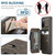 Samsung Galaxy S20 FE CaseMe C20 Multifunctional PC + TPU Protective Case with Holder & Card Slot & Wallet - Dark Coffee