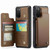 Samsung Galaxy S20 FE CaseMe C22 Card Slots Holder RFID Anti-theft Phone Case - Brown