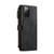 Samsung Galaxy S20 FE CaseMe-C30 PU + TPU Multifunctional Horizontal Flip Leather Case with Holder & Card Slot & Wallet & Zipper Pocket - Black