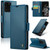 Samsung Galaxy S20 Ultra CaseMe 023 Butterfly Buckle Litchi Texture RFID Anti-theft Leather Phone Case - Blue