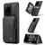 Samsung Galaxy S20 Ultra CaseMe C20 Multifunctional PC + TPU Protective Case with Holder & Card Slot & Wallet - Black