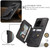 Samsung Galaxy S20 Ultra CaseMe C20 Multifunctional PC + TPU Protective Case with Holder & Card Slot & Wallet - Black