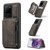 Samsung Galaxy S20 Ultra CaseMe C20 Multifunctional PC + TPU Protective Case with Holder & Card Slot & Wallet - Dark Coffee
