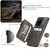 Samsung Galaxy S20 Ultra CaseMe C20 Multifunctional PC + TPU Protective Case with Holder & Card Slot & Wallet - Dark Coffee